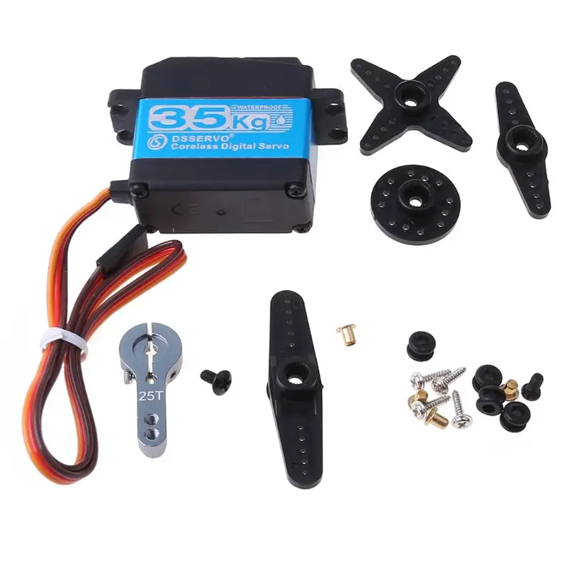 DS3235SG 35kg Metal High Torque Waterproof Steering Gear Digital Coreless Servo for Model Drone 1/10 RC Car
DS3235SG 35kg Metal High Torque Waterproof Steering Gear Digital Coreless Servo for Model Drone 1/10 RC Car