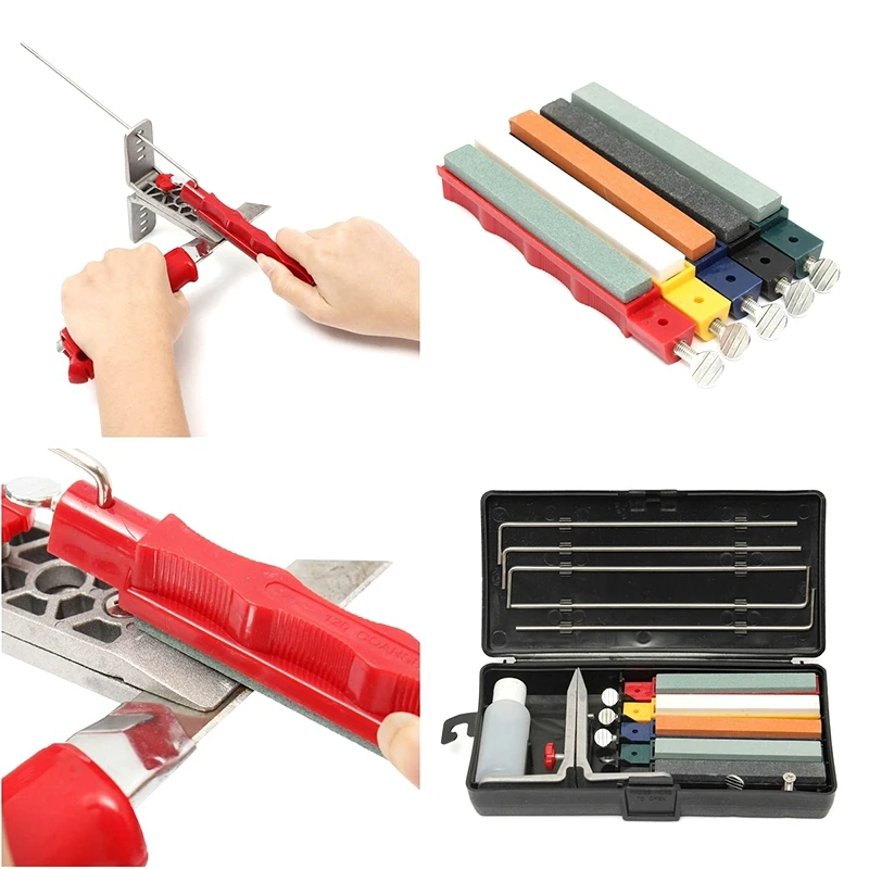 Grinder Sharpening Stone Set Professional Kitchen Fix-Angle Knife Sharpener System Kit Household Abrasive Tools
Grinder Sharpening Stone Set Professional Kitchen Fix-Angle Knife Sharpener System Kit Household Abrasive Tools