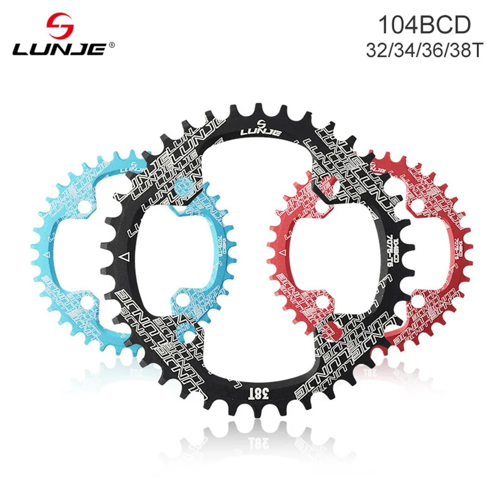 104BCD Round Narrow Wide Chainring MTB Bike 32/34/36/38T Mountain Bike Bicycle Crown Crankset Single Tooth Plate Parts
104BCD Round Narrow Wide Chainring MTB Bike 32/34/36/38T Mountain Bike Bicycle Crown Crankset Single Tooth Plate Parts