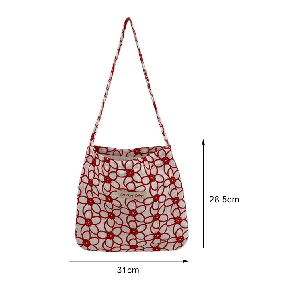 Fashion Canvas Stitching Shoulder Bag Women Casual Floral Pattern Messenger Bag Large Capacity Shopping Bag
Fashion Canvas Stitching Shoulder Bag Women Casual Floral Pattern Messenger Bag Large Capacity Shopping Bag