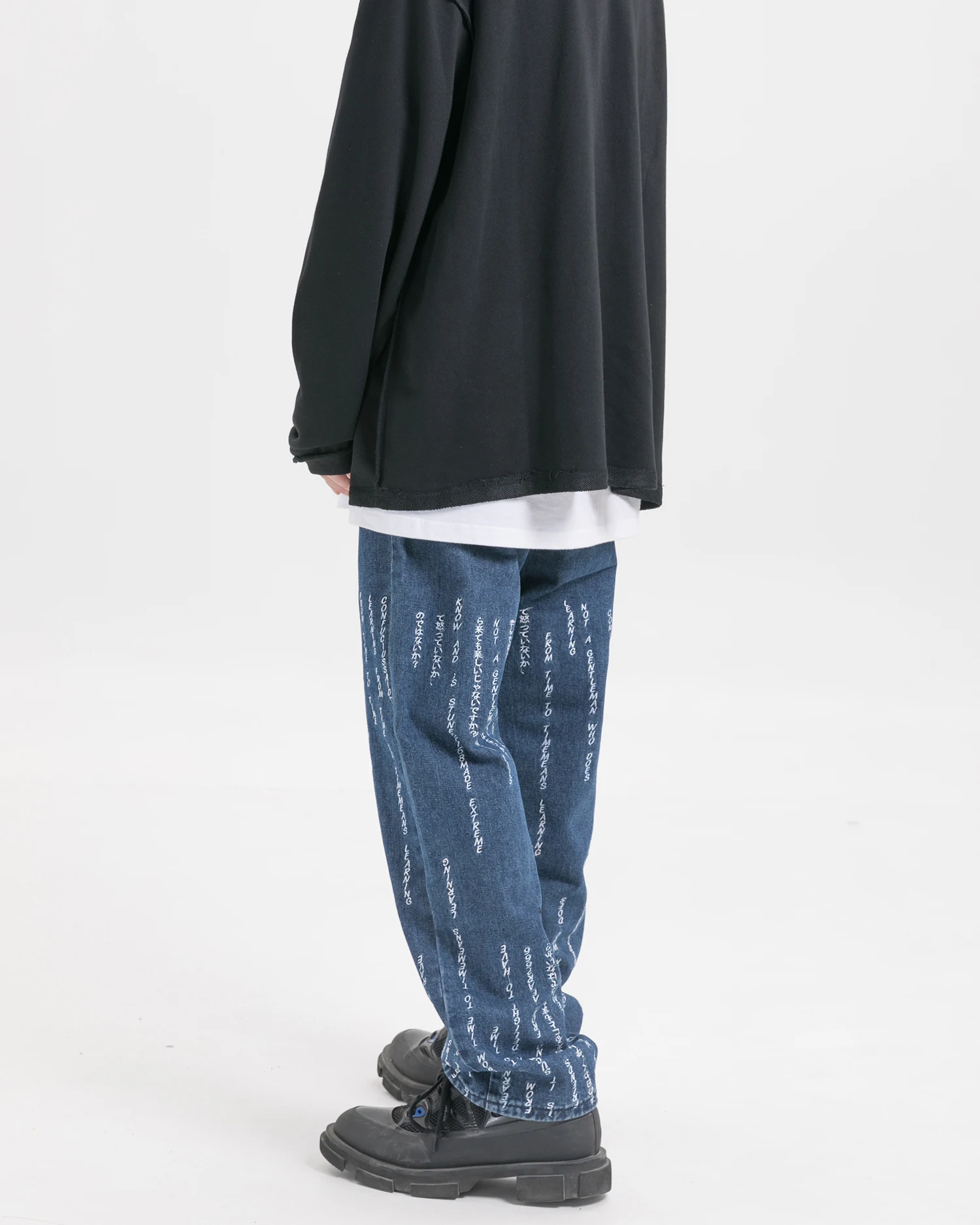 Fashion Jeans Men's Pants Men's Clothing Denim Trousers Hiphop Overalls Wide Cargo Black White Blue Jeans Straight Leg Jeans
Fashion Jeans Men's Pants Men's Clothing Denim Trousers Hiphop Overalls Wide Cargo Black White Blue Jeans Straight Leg Jeans