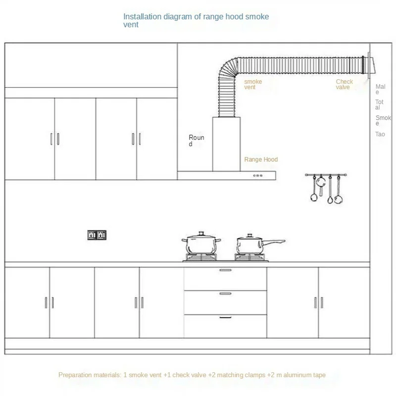 1.5/2M Ventilator Pipe Aluminum Steel Wire Air Ventilation Hose Flexible Exhaust Duct for Bathroom Kitchen Vent Tube Accessories
1.5/2M Ventilator Pipe Aluminum Steel Wire Air Ventilation Hose Flexible Exhaust Duct for Bathroom Kitchen Vent Tube Accessories