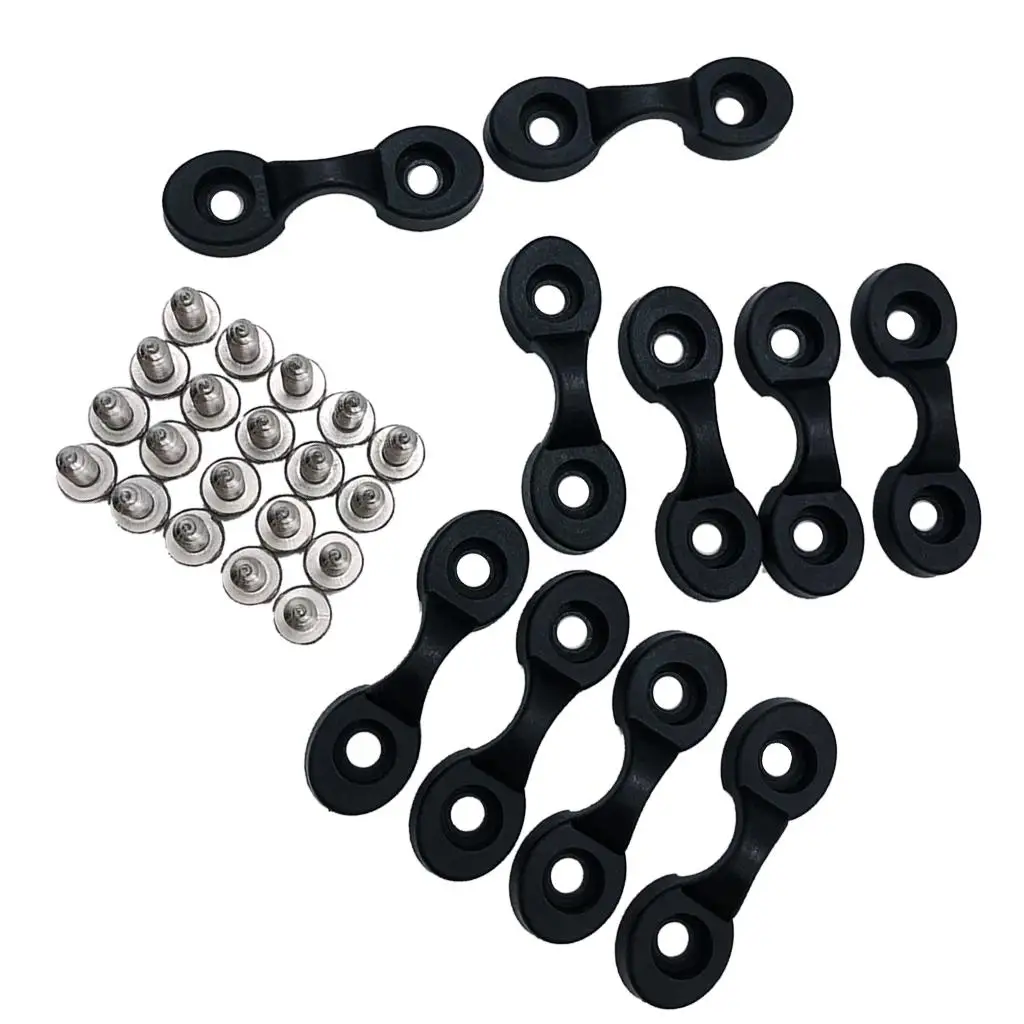 10 Pcs Pad Eye Nylon Deck Loops Boat Canoes Tie Down Pad Eye with 20 Pcs Screws for Rigging Rafting Sailing Boating
10 Pcs Pad Eye Nylon Deck Loops Boat Canoes Tie Down Pad Eye with 20 Pcs Screws for Rigging Rafting Sailing Boating
