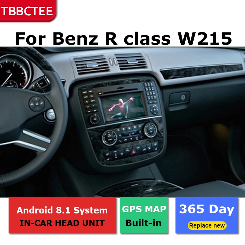 2 Din Android Радио bluetooth gps навигация wifi стерео видео для Mercedes Benz R class W215 2005 ~ 2013