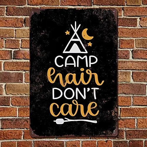 Camp Hair Don't Care Metal Signs Wall Decor Vintage Metal Signs Cafe Bar Garage Yard Signs
Camp Hair Don't Care Metal Signs Wall Decor Vintage Metal Signs Cafe Bar Garage Yard Signs