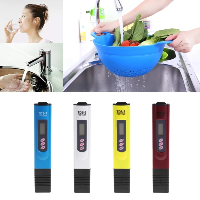 Water Quality Purity Tester TDS LCD Temperature Meter PPM Filter Hydroponic Pool 4 Colors 
Water Quality Purity Tester TDS LCD Temperature Meter PPM Filter Hydroponic Pool 4 Colors