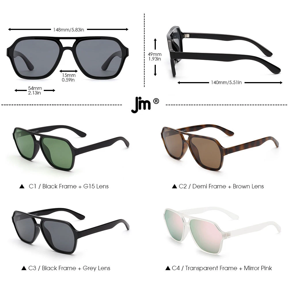 Vintage Men Women Polarized Sunglasses Brand Designer Square Driving Flat Top Sunglasses for Women Men
Vintage Men Women Polarized Sunglasses Brand Designer Square Driving Flat Top Sunglasses for Women Men
