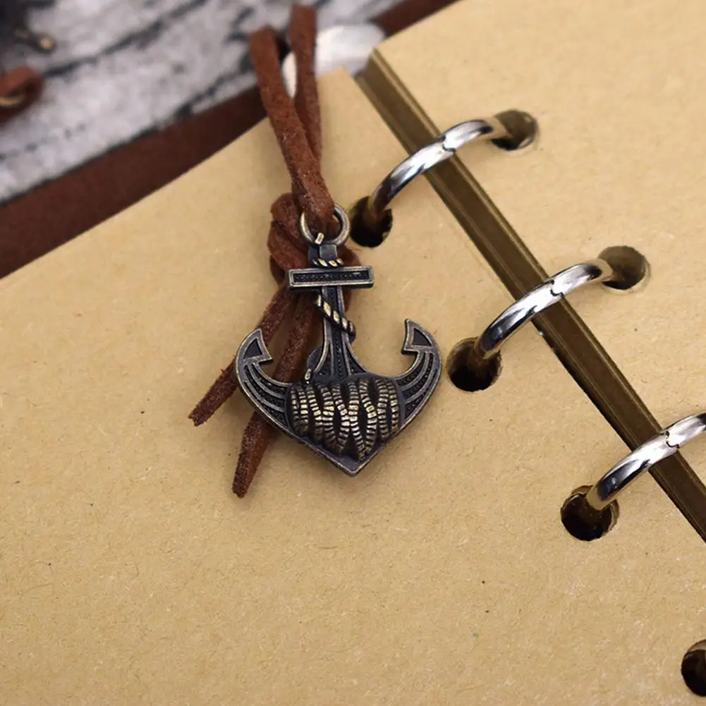 Retro Spiral Notebook Diary Notepad Vintage Pirate Anchors PU Leather Note Book For Traveler Journal
Retro Spiral Notebook Diary Notepad Vintage Pirate Anchors PU Leather Note Book For Traveler Journal