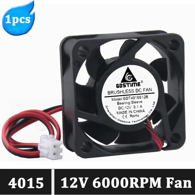 Gdstime 4015 40mm 12V PC CPU Cooler Fan DC Brushless Radiator 40x40x15mm 2Pin Cooling Fans Heat sink
Gdstime 4015 40mm 12V PC CPU Cooler Fan DC Brushless Radiator 40x40x15mm 2Pin Cooling Fans Heat sink