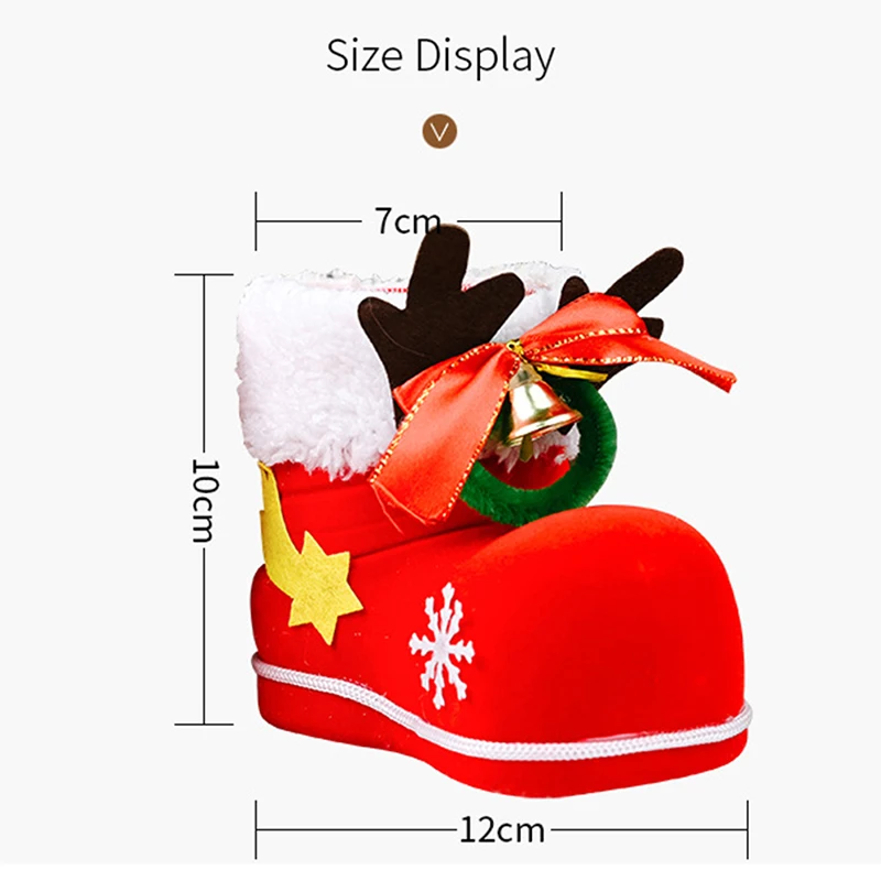 Christmas Candy Boots Christmas Decorations Antlers Bells Candy Box Decorations Flocking Boots Children Gifts
Christmas Candy Boots Christmas Decorations Antlers Bells Candy Box Decorations Flocking Boots Children Gifts