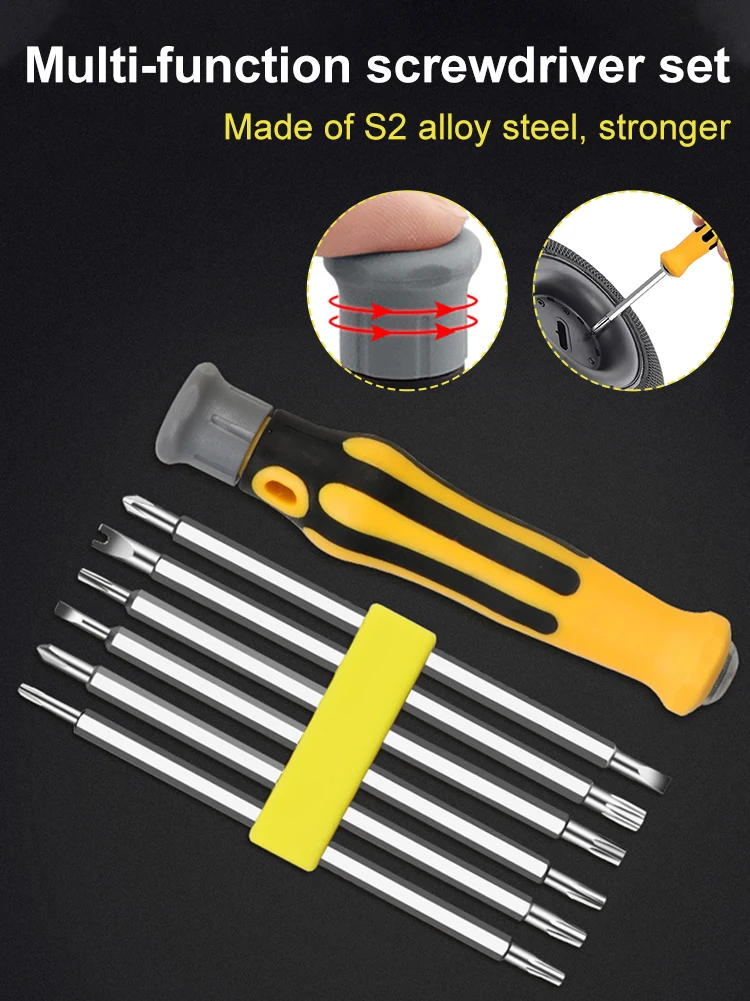 7PCS Screwdriver Kit Precision Magnetic Bits DIY Dismountable Screw Driver Set Mini Tool Case For Smart Home PC Phone Repair
7PCS Screwdriver Kit Precision Magnetic Bits DIY Dismountable Screw Driver Set Mini Tool Case For Smart Home PC Phone Repair