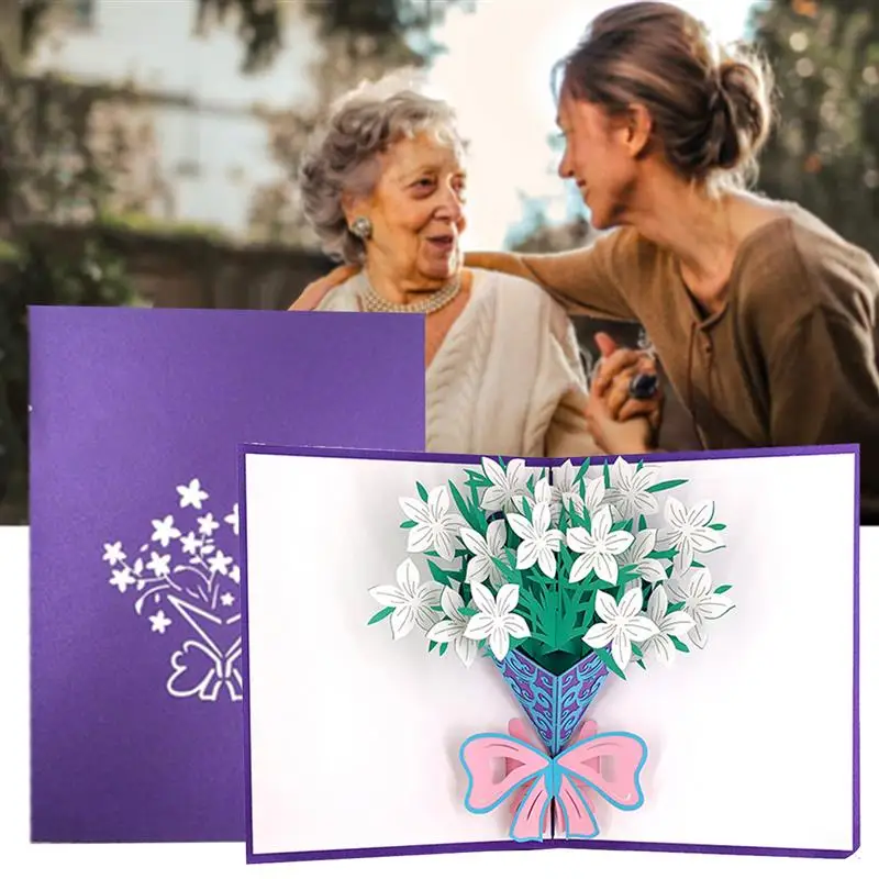 Pop Up Card 3D Greetings Card Handmade Bouquet Birthday Anniversaries Gifts Flower Thank You Card for Wife Moms
Pop Up Card 3D Greetings Card Handmade Bouquet Birthday Anniversaries Gifts Flower Thank You Card for Wife Moms