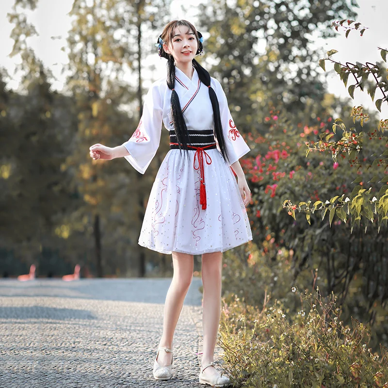 Hanfu Woman Elegant Oriental Embroidery Fairy Japanese Kimono Dress Haori Yukata Photography Party Wear Top Skirt Chinese WOMEN
Hanfu Woman Elegant Oriental Embroidery Fairy Japanese Kimono Dress Haori Yukata Photography Party Wear Top Skirt Chinese WOMEN