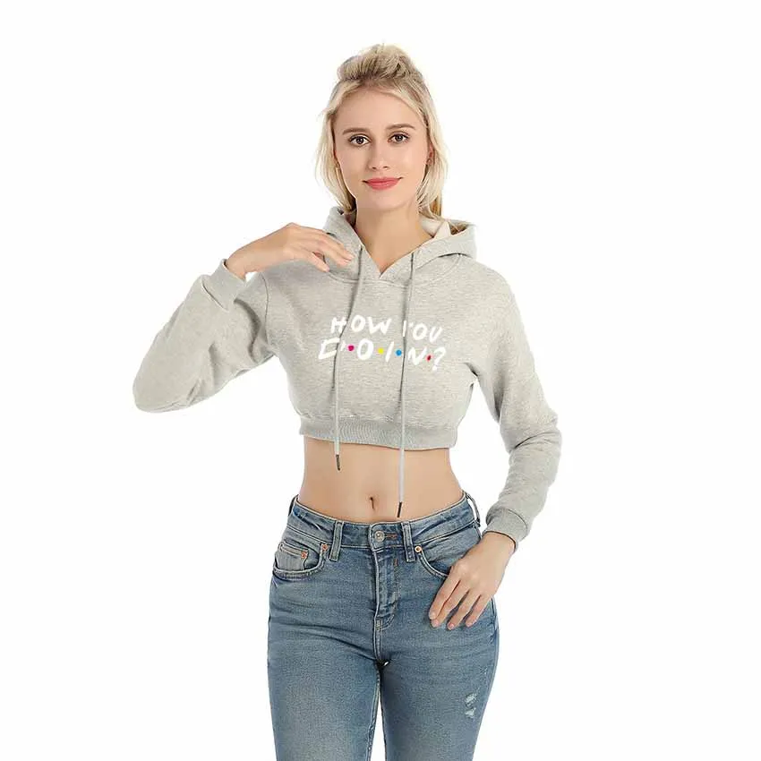 Brand Sweatshirts HOW YOU DOIN Fashion Letter Printed Cotton Hoodies Round Neck Hoodies Crop Tops Girl Pullover Women Sweatshirt
Brand Sweatshirts HOW YOU DOIN Fashion Letter Printed Cotton Hoodies Round Neck Hoodies Crop Tops Girl Pullover Women Sweatshirt