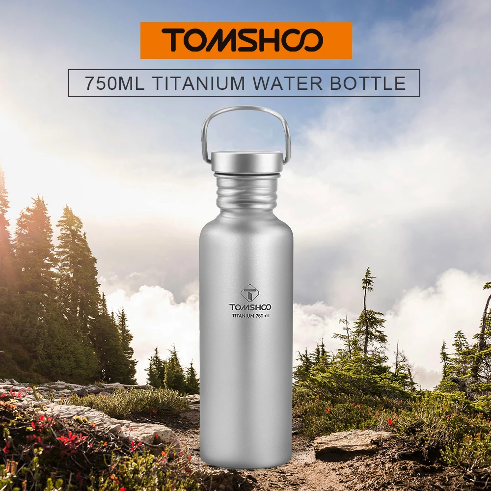 TOMSHOO 750ml Full Titanium Water Bottle with Extra Plastic Lid Outdoor Tableware Camping Hiking Cycling Water Cup Sports Bottle
TOMSHOO 750ml Full Titanium Water Bottle with Extra Plastic Lid Outdoor Tableware Camping Hiking Cycling Water Cup Sports Bottle