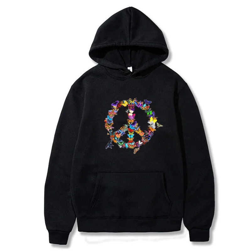 Fashion Butterfly Flower Peace Long-Sleeved Hooded Sweatshirt Women Fleece Hoodies Oversized Fall 2020 Women Clothing
Fashion Butterfly Flower Peace Long-Sleeved Hooded Sweatshirt Women Fleece Hoodies Oversized Fall 2020 Women Clothing