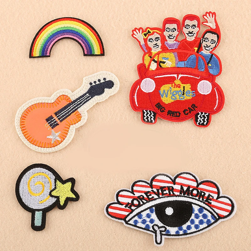 Cartoon Guitar Trolley Lollipop embroidered patches wholesale for clothes Tearful eyes patches Iron-On DIY Clothing accessories
Cartoon Guitar Trolley Lollipop embroidered patches wholesale for clothes Tearful eyes patches Iron-On DIY Clothing accessories