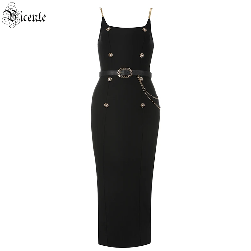 VC Dress Fashion Decoration Button Belt Square Neck Sleeveless Backless Mid-length Chain Spaghetti Strap Skirt
VC Dress Fashion Decoration Button Belt Square Neck Sleeveless Backless Mid-length Chain Spaghetti Strap Skirt
