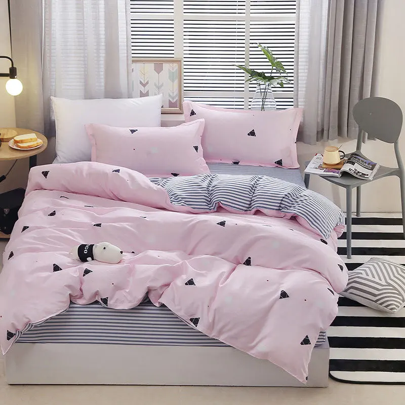 Geometric 4pcs Girl Boy Kid Bed Cover Set Duvet Cover Adult Child Bed Sheets And Pillowcases Comforter Bedding Set 2TJ-61020
Geometric 4pcs Girl Boy Kid Bed Cover Set Duvet Cover Adult Child Bed Sheets And Pillowcases Comforter Bedding Set 2TJ-61020