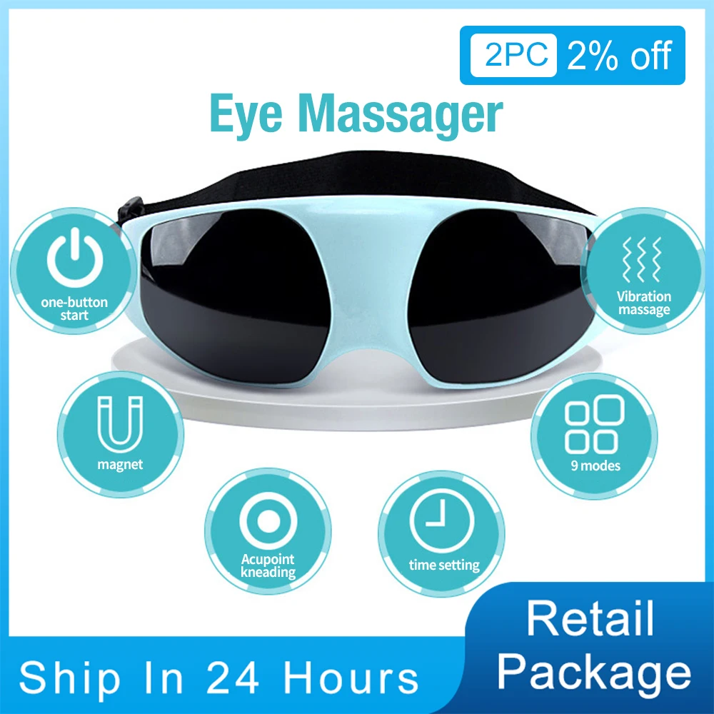 Eye Massager SPA Massage Vibrators Masajeador Facial Anti-Aging Glasses Relaxing Therapy Massager Health Care 
Eye Massager SPA Massage Vibrators Masajeador Facial Anti-Aging Glasses Relaxing Therapy Massager Health Care
