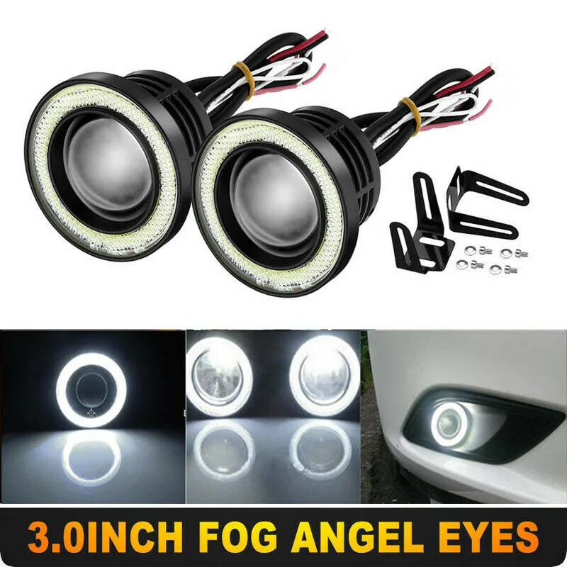 2x 3inch LED Angel Eyes Halo Rings Fog Light Fog Light Round White COB Angel Eyes Halo DRL Driving Car Truck
2x 3inch LED Angel Eyes Halo Rings Fog Light Fog Light Round White COB Angel Eyes Halo DRL Driving Car Truck