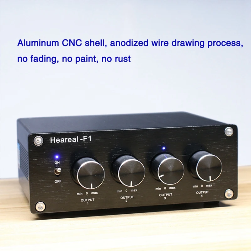 Heareal Signal Dual-Channel Stereo Splitter 1 Input and 4 Output At the Same Time Output 4 Pre-Headphone Amplifier EU Plug
Heareal Signal Dual-Channel Stereo Splitter 1 Input and 4 Output At the Same Time Output 4 Pre-Headphone Amplifier EU Plug