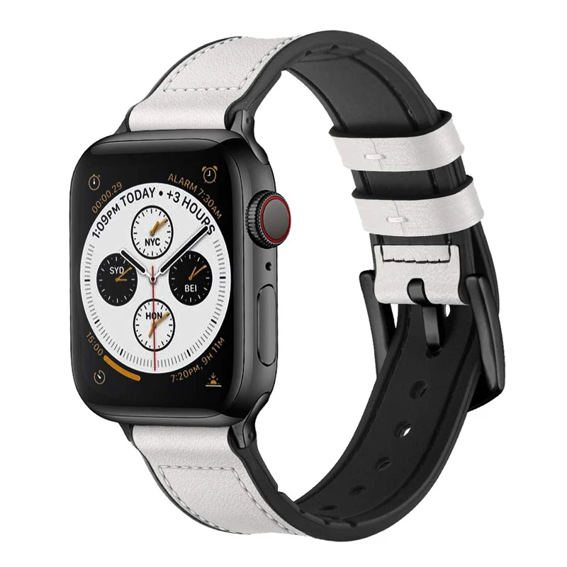Vintage Leather&silicone strap for apple watch band 44mm 40mm 42mm 38mm 45mm 41mm iwatch bracelet series 7/6/5/4/3/SE wristband
Vintage Leather&silicone strap for apple watch band 44mm 40mm 42mm 38mm 45mm 41mm iwatch bracelet series 7/6/5/4/3/SE wristband