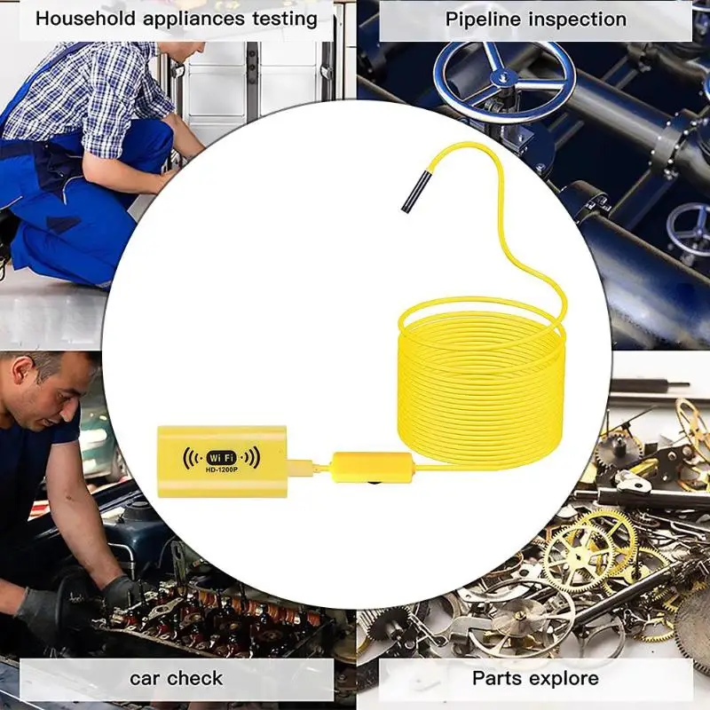 IP68 Waterproof F130 WiFi Endoscope 2MP HD 1200P 8 LED 8mm Lens Industrial Borescope Camera Automatic Exposure Lamp Dropshipping
IP68 Waterproof F130 WiFi Endoscope 2MP HD 1200P 8 LED 8mm Lens Industrial Borescope Camera Automatic Exposure Lamp Dropshipping