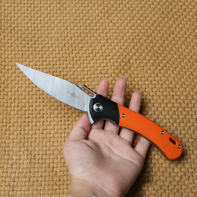 TWO SUN TS127 Real 14C28N blade Flipper ball brearing tactics camping hunting Pocket knives outdoor gear folding knife
TWO SUN TS127 Real 14C28N blade Flipper ball brearing tactics camping hunting Pocket knives outdoor gear folding knife