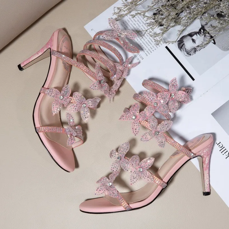 Womens Rhinestones Crystal Flowers Bohemia Cross-strap Sandals Beach Stilettos High Heel Slingback Summer Gladiator Real Leather
Womens Rhinestones Crystal Flowers Bohemia Cross-strap Sandals Beach Stilettos High Heel Slingback Summer Gladiator Real Leather