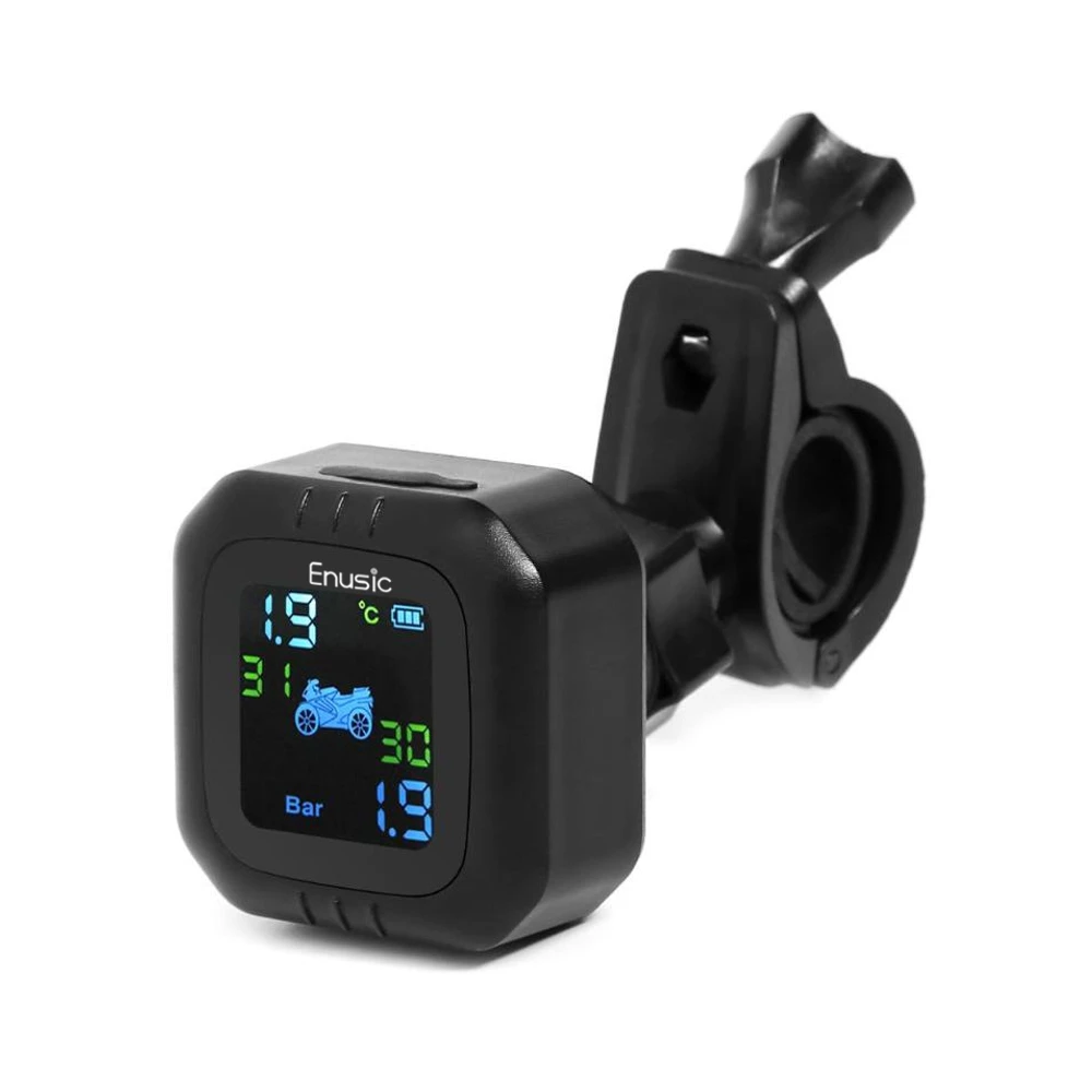 Waterproof Motorcycle TPMS Motor Tire Pressure Tyre Temperature Monitoring Alarm System with 2 External Sensors USB Charging
Waterproof Motorcycle TPMS Motor Tire Pressure Tyre Temperature Monitoring Alarm System with 2 External Sensors USB Charging
