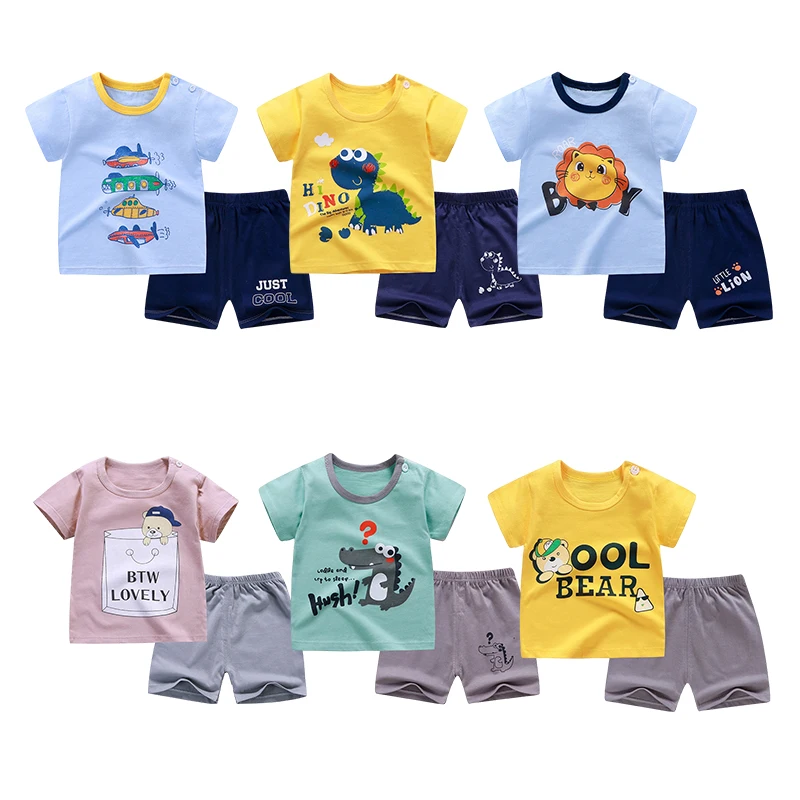 Andy Papa New Children's Summer Clothing Sets Toddler Baby Boys Girls Short Sleeve T-shirt and Pant 2pcs/Suit Kids Pajamas Sport
Andy Papa New Children's Summer Clothing Sets Toddler Baby Boys Girls Short Sleeve T-shirt and Pant 2pcs/Suit Kids Pajamas Sport