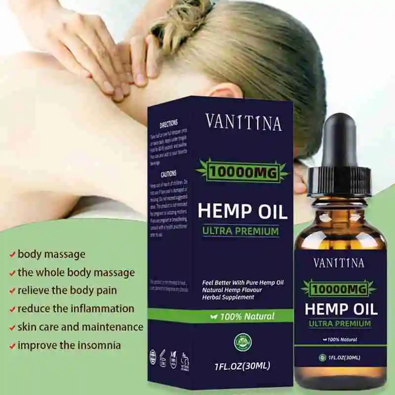 Massage 30ml Essential Oil Natural Plant Extract Oil Skin Better Pain Body Oils 10000mg Relief Sleep Care Hair Anxiety Esse J1E5