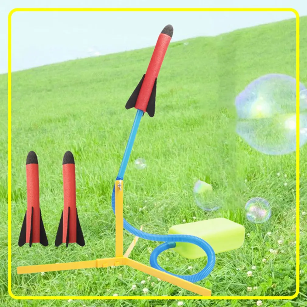 Kids Air Pressed Rocket Launcher Step Pump Children's Foot Toy Rocket EVA Toy Outdoor Light Parents Children
Kids Air Pressed Rocket Launcher Step Pump Children's Foot Toy Rocket EVA Toy Outdoor Light Parents Children