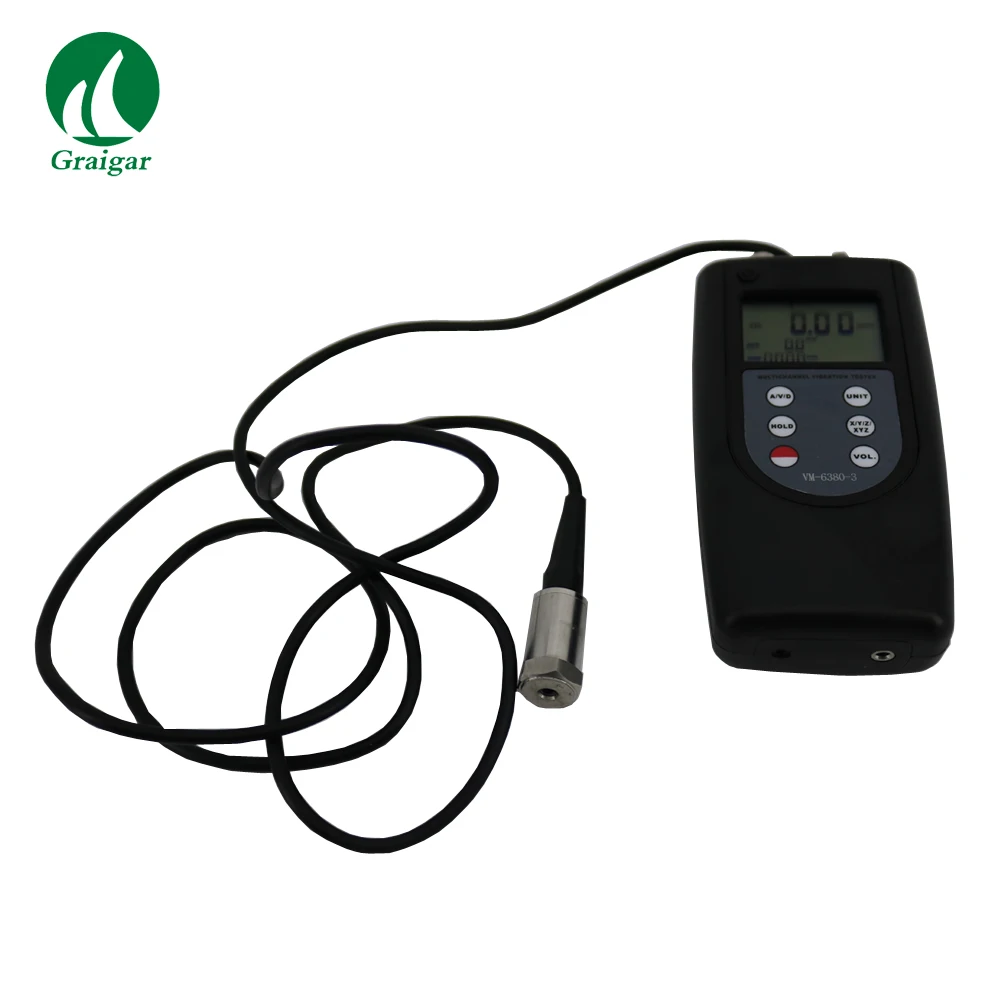 VM-6380-3 Three Channel Vibration Meter Displacement: 10Hz ~ 1kHz nalogue Output AC Output 0~2.0 V Peak Full Scale
VM-6380-3 Three Channel Vibration Meter Displacement: 10Hz ~ 1kHz nalogue Output AC Output 0~2.0 V Peak Full Scale