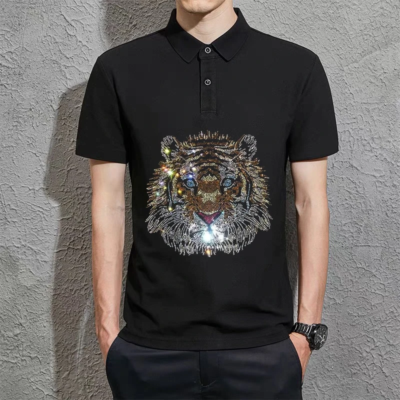 Exclusive Custom Exquisite Hot Drilling Unique Animal Polo Personality Young Cotton Summer Men's Short Sleeve
Exclusive Custom Exquisite Hot Drilling Unique Animal Polo Personality Young Cotton Summer Men's Short Sleeve