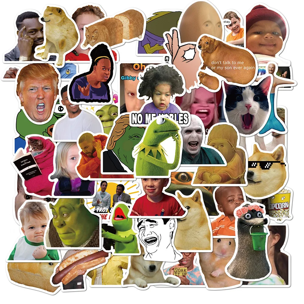 Funny Classic Meme Stickers DIY Fridge Guitar Laptop Motorcycle Luggage Phone Skateboard Graffiti Joke Sticker Decal Kid Toys
Funny Classic Meme Stickers DIY Fridge Guitar Laptop Motorcycle Luggage Phone Skateboard Graffiti Joke Sticker Decal Kid Toys