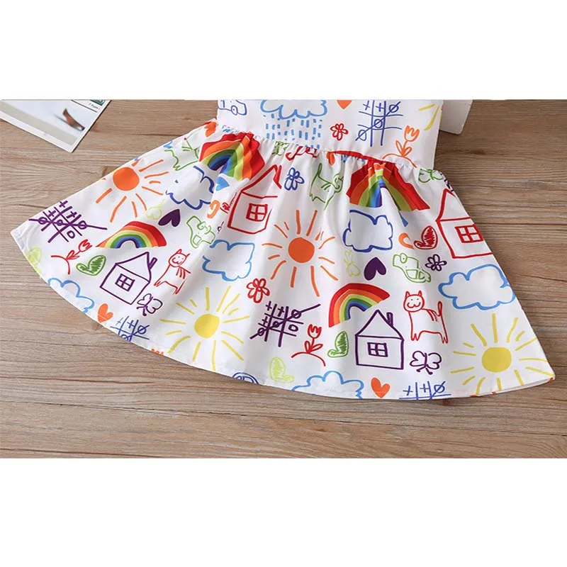Summer Girls Sleeveless Dresses Peter Pan Collar Kids One-Piece Skirt Cute Weather Cartoon Clothing 2-6T
Summer Girls Sleeveless Dresses Peter Pan Collar Kids One-Piece Skirt Cute Weather Cartoon Clothing 2-6T