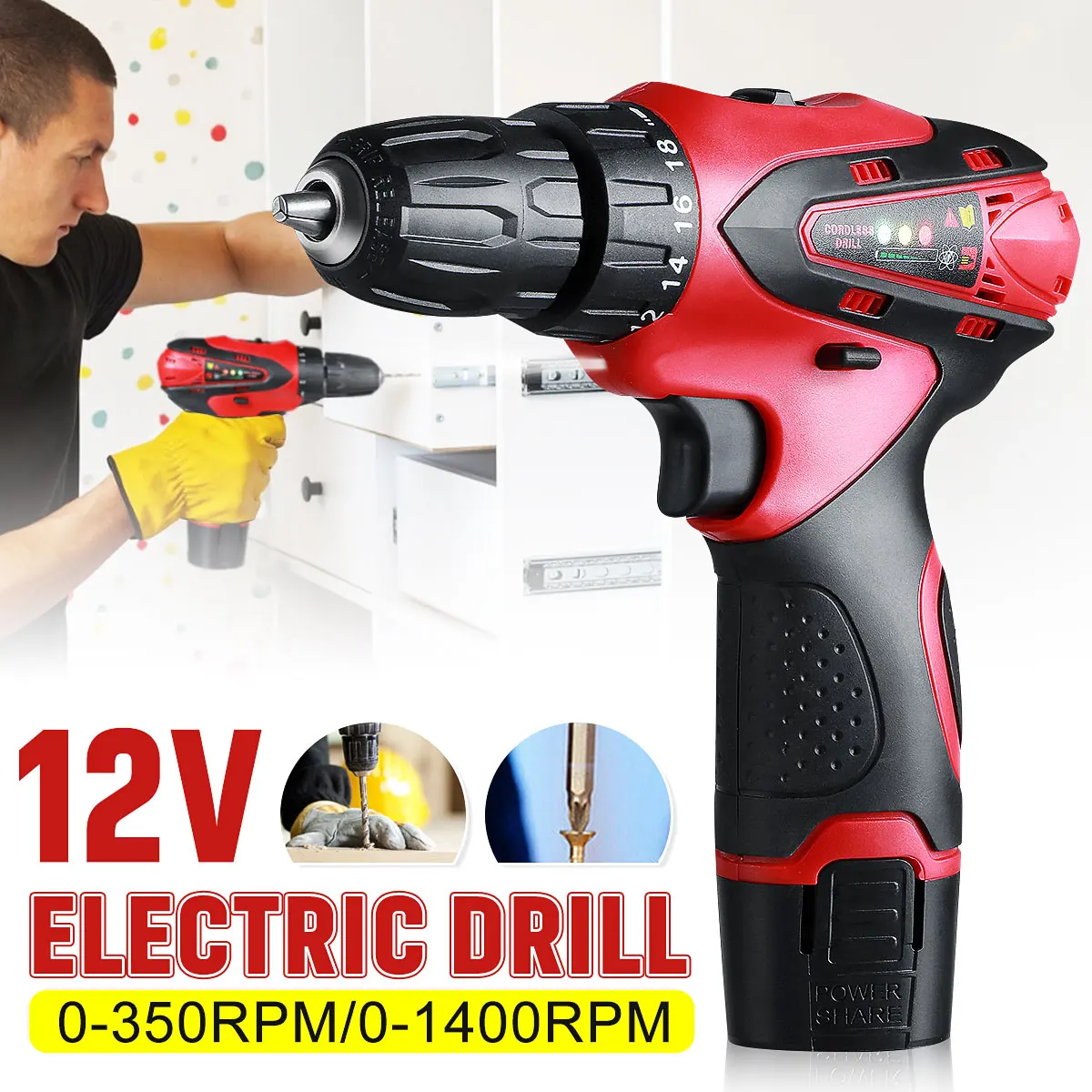 Drillpro 12V Аккумуляторная дрель электрическая отвертка Мини Беспроводной Мощность драйвер 3/8 дюймов 2 Скорость промышленный Класс Мощность ин...
Drillpro 12V Аккумуляторная дрель электрическая отвертка Мини Беспроводной Мощность драйвер 3/8 дюймов 2 Скорость промышленный Класс Мощность ин...
