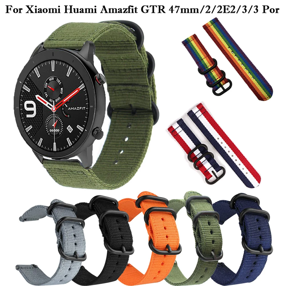 Nylon Canvas Wrist Band For Xiaomi Huami Amazfit GTR 47mm 2E 2 Stratos Pace 3 2/ 2S 22mm Smart Strap Bracelet Amazfit GTR 3 3Por
Nylon Canvas Wrist Band For Xiaomi Huami Amazfit GTR 47mm 2E 2 Stratos Pace 3 2/ 2S 22mm Smart Strap Bracelet Amazfit GTR 3 3Por