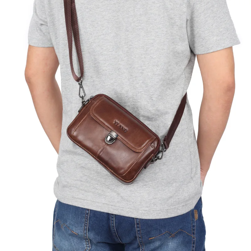 Casual Fashion Genuine Leather Men Waist Belt Phone Bags Male Mini Shoulder Messenger Bag Crossbody Money Pouch Male Waist Bags
Casual Fashion Genuine Leather Men Waist Belt Phone Bags Male Mini Shoulder Messenger Bag Crossbody Money Pouch Male Waist Bags