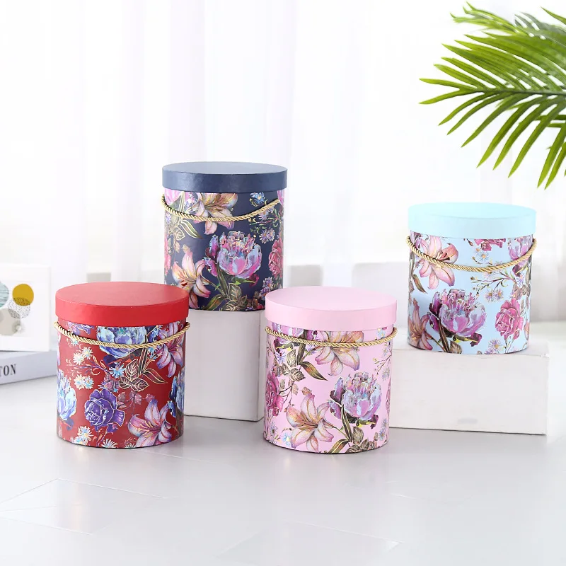 Cylinder Bucket Floral Printed Gift Box Boutique Flower Valentine's Day Flower Case Birthday Gift Package
Cylinder Bucket Floral Printed Gift Box Boutique Flower Valentine's Day Flower Case Birthday Gift Package