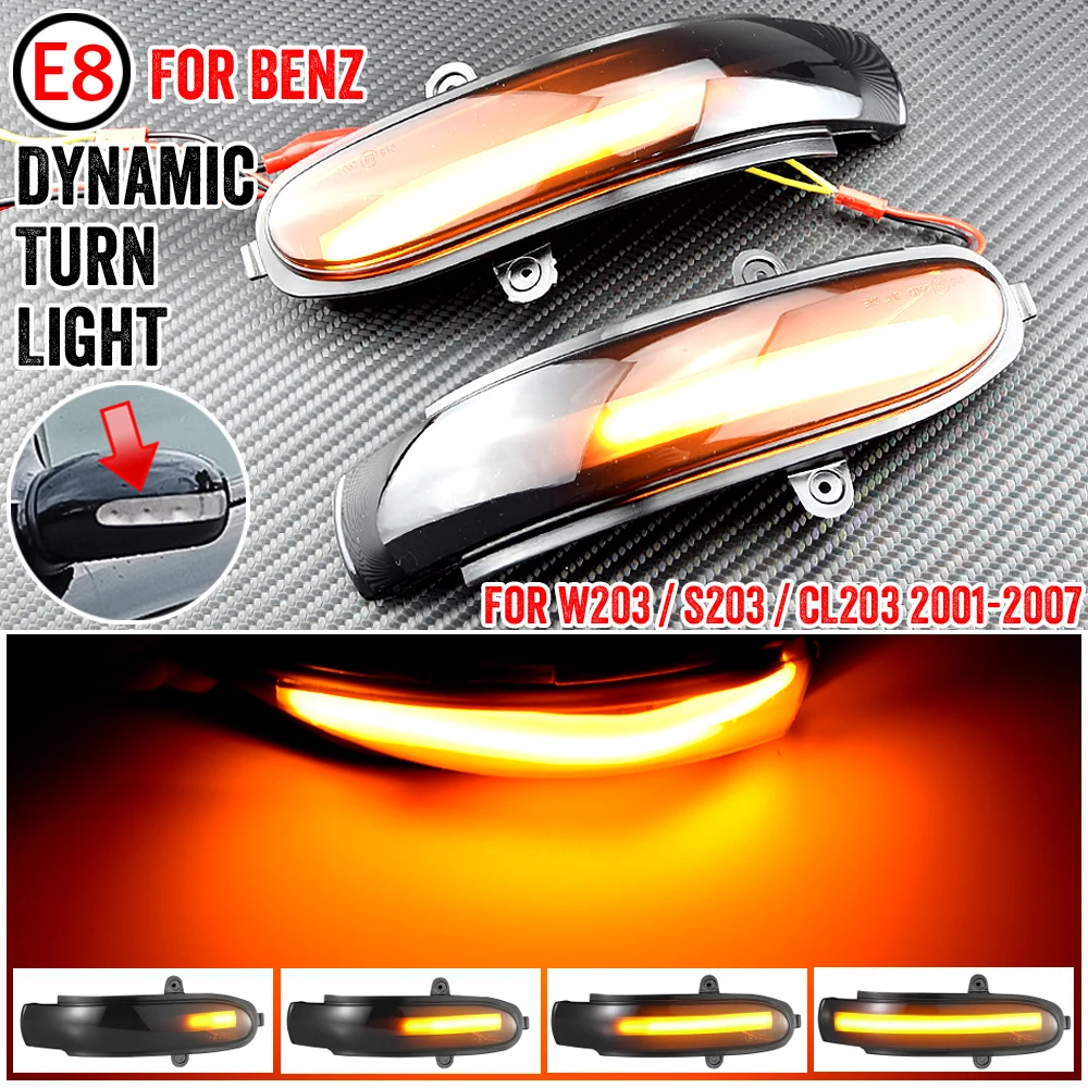 2pcs Dynamic Turn Signal Light LED Side Rearview Mirror Sequential Indicator FOR Mercedes-Benz C W203 C T-Modell (S 203) CL203
2pcs Dynamic Turn Signal Light LED Side Rearview Mirror Sequential Indicator FOR Mercedes-Benz C W203 C T-Modell (S 203) CL203