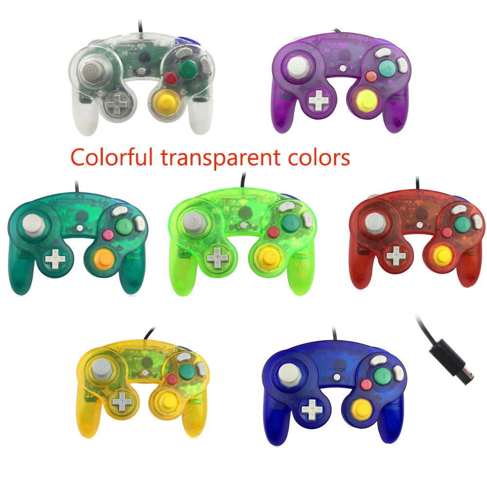 NEW2022 Transparent color USB Wired Gamepad Controller Joypad with Single Point For GameCube PC for N-G-C Joystick
NEW2022 Transparent color USB Wired Gamepad Controller Joypad with Single Point For GameCube PC for N-G-C Joystick