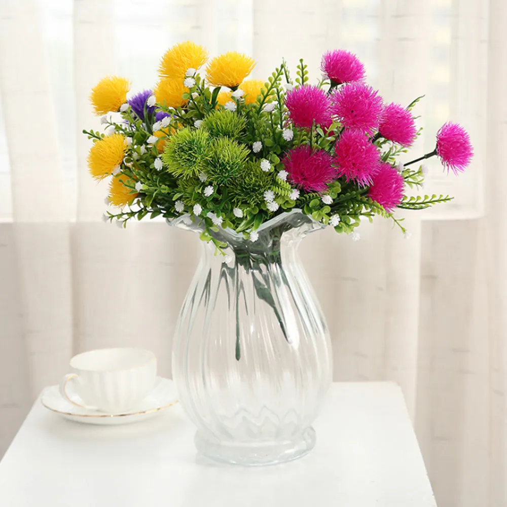 Artificial Feel Ball Chrysanthemum Bouquet Vase Flower Arrangement Home Wedding Gardening Arrangement Simulation Flower Cheap
Artificial Feel Ball Chrysanthemum Bouquet Vase Flower Arrangement Home Wedding Gardening Arrangement Simulation Flower Cheap