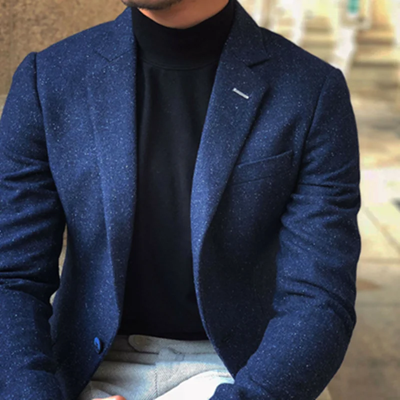 Handsome Mens Suits Herringbone Tweed Notched Lapel Terno Masculino Formal Business Coat Custom Made 
Handsome Mens Suits Herringbone Tweed Notched Lapel Terno Masculino Formal Business Coat Custom Made