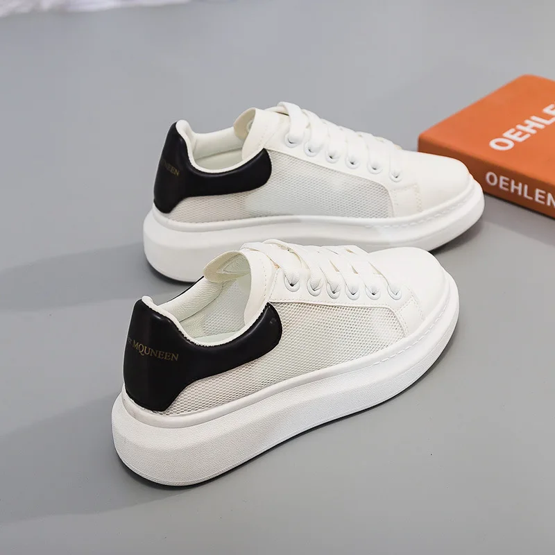 Little White Shoes Women's Summer New Mesh Breathable Casual Shoes Korean Versatile Thick Soled Mesh Shoes Popular Sports Shoes
Little White Shoes Women's Summer New Mesh Breathable Casual Shoes Korean Versatile Thick Soled Mesh Shoes Popular Sports Shoes