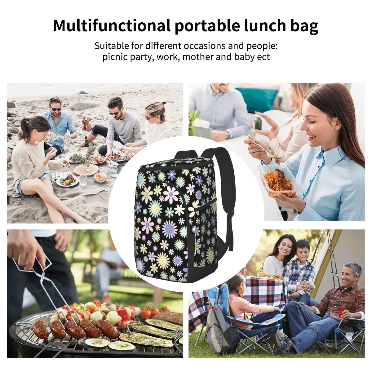 Flowers Floral Cooler Bag Backpack Picnic thermal Food Delivery Ice Thermo Lunch Camping Refrigerator Insulated Pack
Flowers Floral Cooler Bag Backpack Picnic thermal Food Delivery Ice Thermo Lunch Camping Refrigerator Insulated Pack