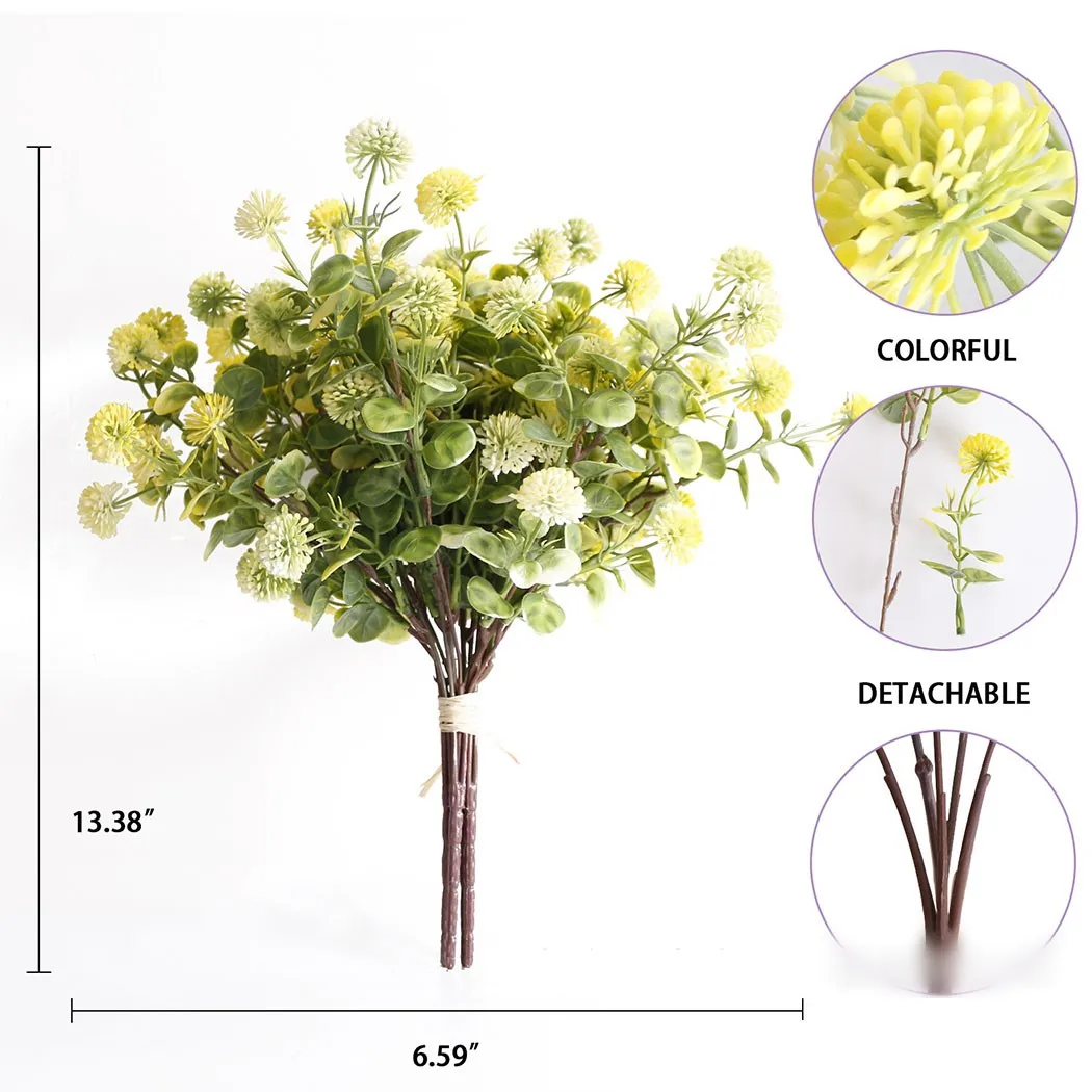 1*Simulated Flower 5 Head Ball Pink, Purple, Yellow, White Home Bouquet Wedding Decoration Fake Flower
1*Simulated Flower 5 Head Ball Pink, Purple, Yellow, White Home Bouquet Wedding Decoration Fake Flower