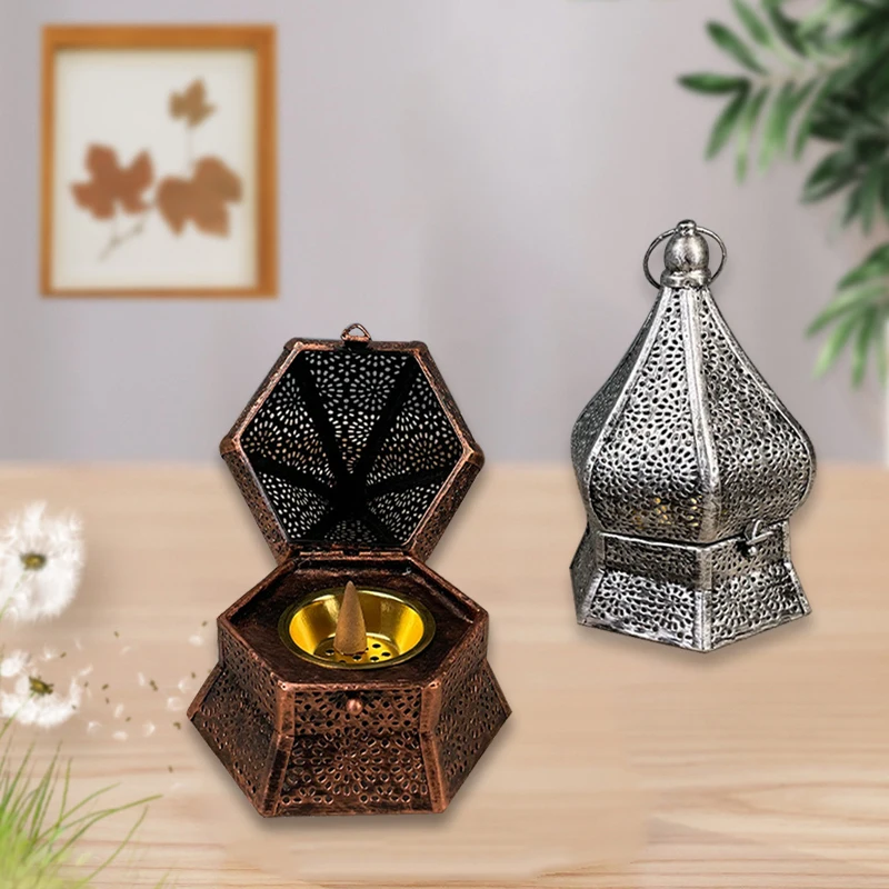 Middle East Vintage Hollow Metal Incense Burner Arabian Censer Burner Incense Cones Holder Aroma Diffuser Evaporator Home Decor
Middle East Vintage Hollow Metal Incense Burner Arabian Censer Burner Incense Cones Holder Aroma Diffuser Evaporator Home Decor